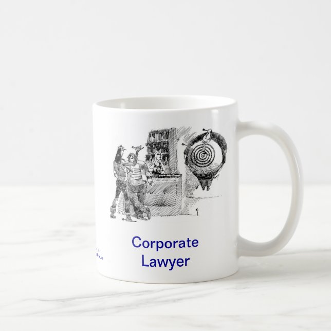 Tote Lawyer™ Unternehmensrechtsanwalt-Kaffee-Tasse Kaffeetasse (Rechts)