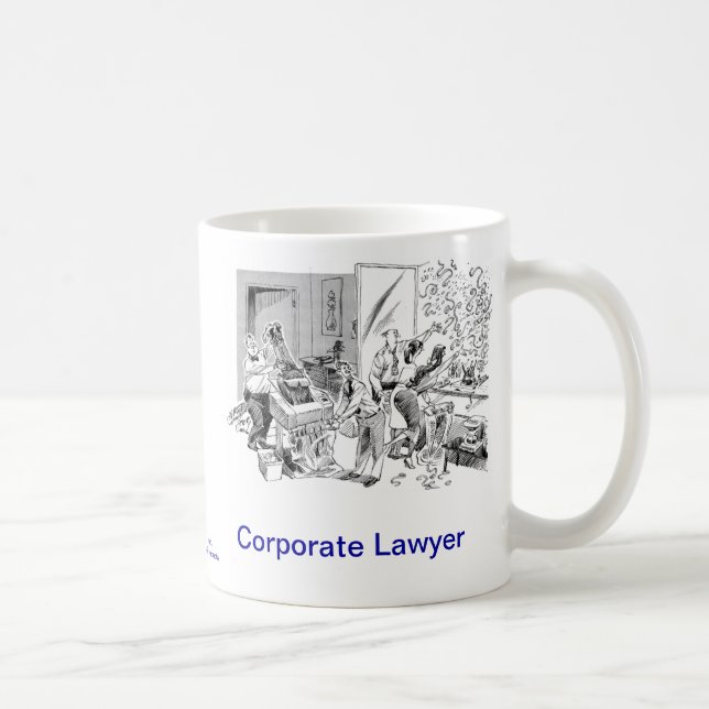 Tote Lawyer™ Unternehmensrechtsanwalt-Kaffee-Tasse Tasse (Rechts)