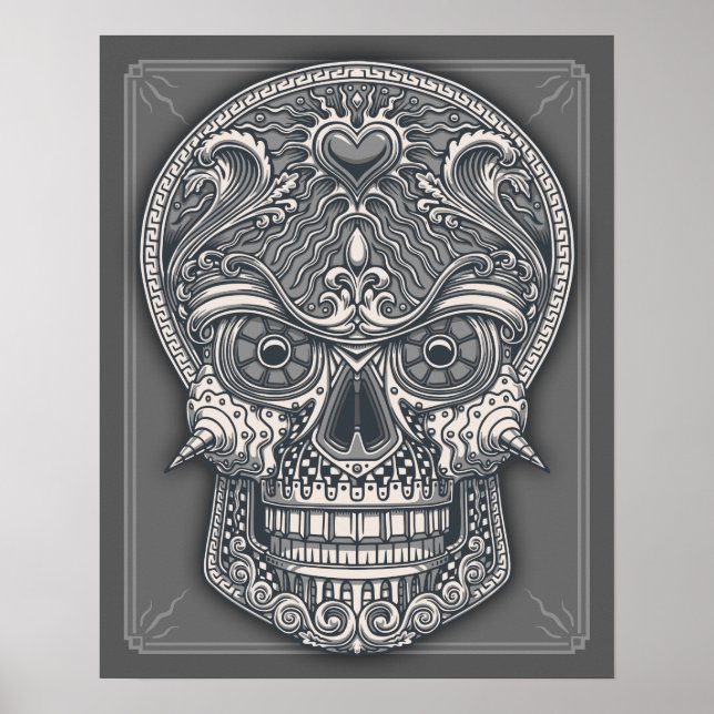Tote Liebe Skull Poster (Vorne)