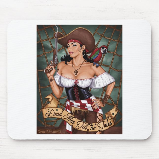 Tote Männer erzählen keine Geschichten Mousepad (Vorne)