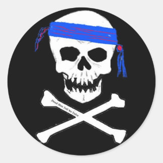 Tote Männer sagen keine Tales-Aufkleber Runder Aufkleber