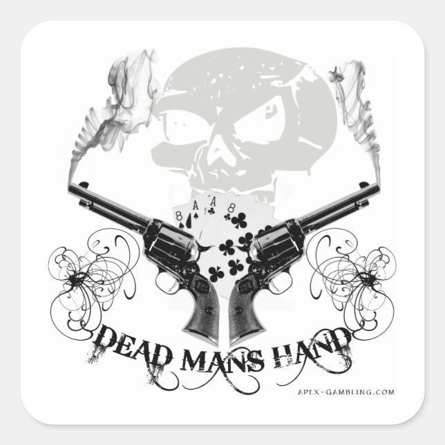 Tote Mans Hand Sticker (Vorderseite)