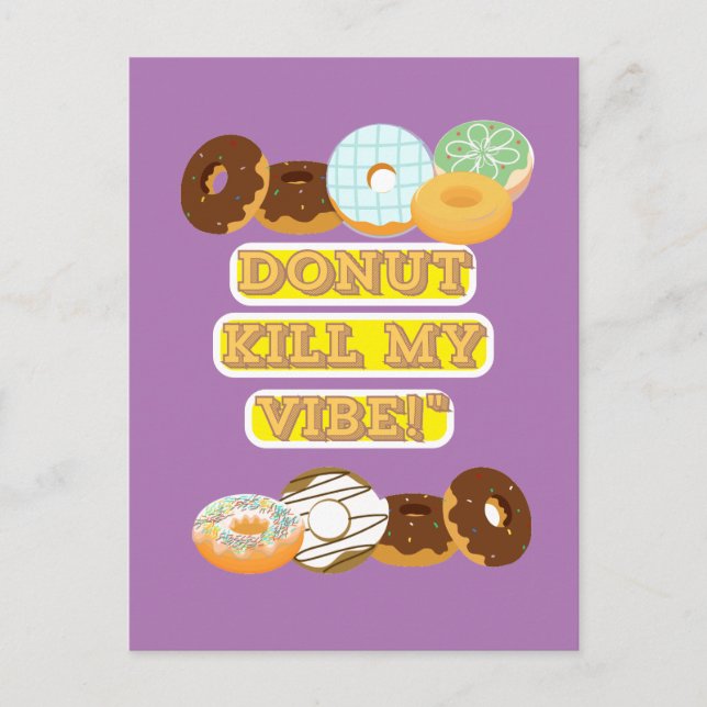 Töte meine Stimmung nicht! Feiertagspostkarte (Vorderseite)