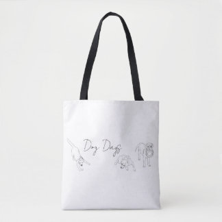 Tote mit Illustrationen von Dog Days.