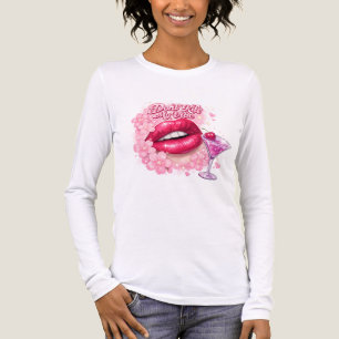 Töte nicht meine Stimmung Pinke Lippen Y2K Coquett Tri-Blend Shirt
