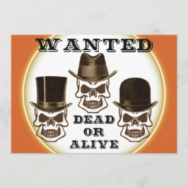 Tote oder lebende Einladung Gewollt Schädel