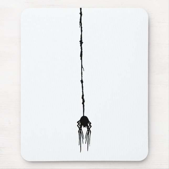 Tote Smooshed Spider, die sich durch ihr Web verhe Mousepad (Vorne)
