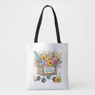 Tote-Spring Floral Kranz-Tasche