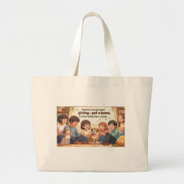 Tote Tag-Adoption Tasche Ba "Giving a Pet a Family
