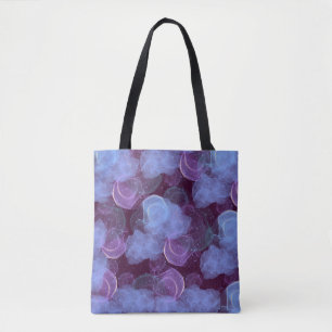 Tote Tag : Blaunebel abstraktes Design