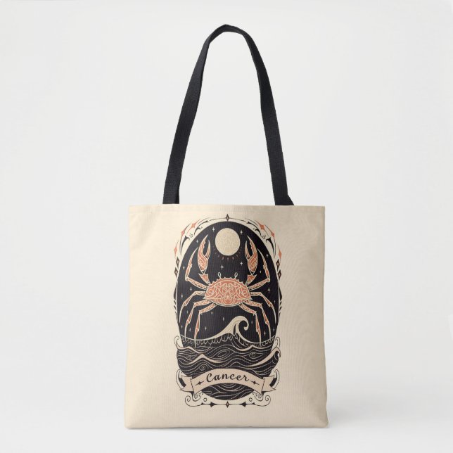 Tote Tag Cancer Celestial Zodiac Art (Vorderseite)