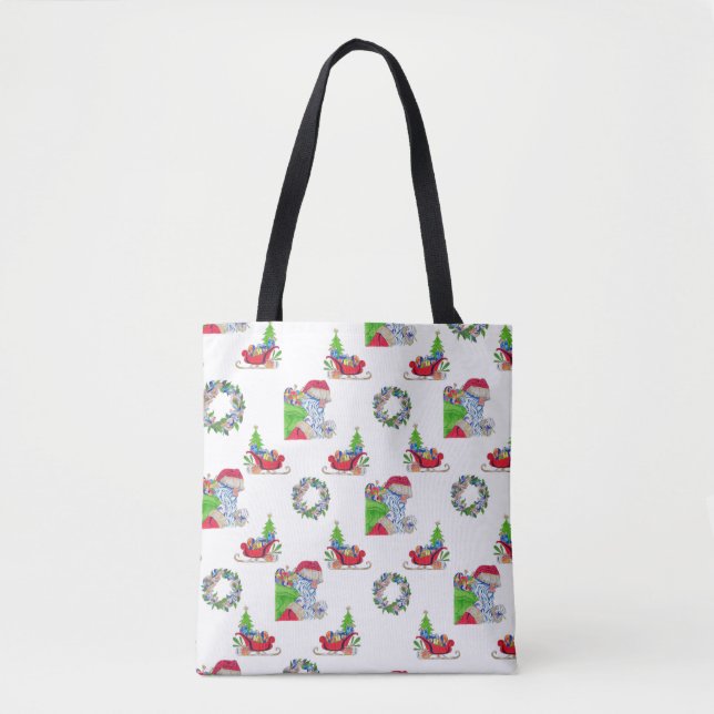 Tote Tag Holiday Santa (Vorderseite)