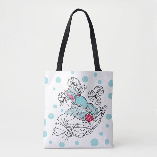 Tote Tag Kaninchen in der Hand (Vorderseite)