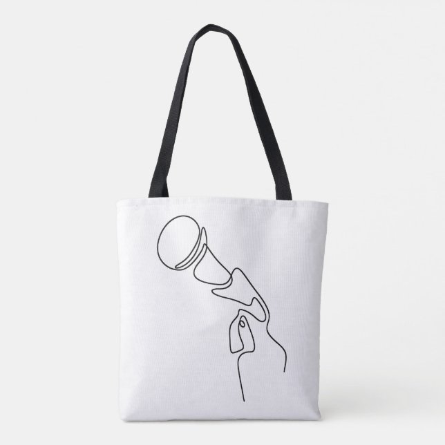Tote Tag: Line Art (Sänger) (Rückseite)