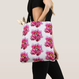 Tote Tag Pink Peonies