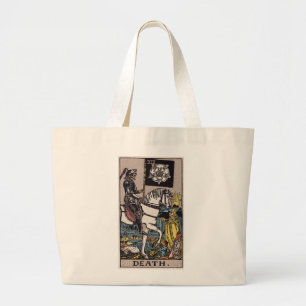 Tote-Tarot-Totentasche Jumbo Stoffbeutel