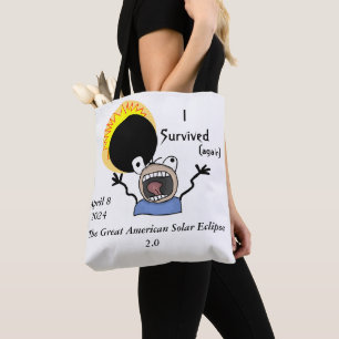 Tote Tasche 2024 Solar Eclipse Survival Edition