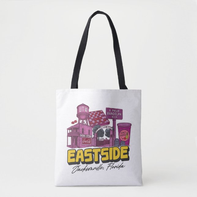 Tote-Tasche auf der Ostseite (Vorderseite)