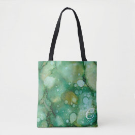 Tote Tasche, "Colorburst Inkblots/Gold Dusted Blum