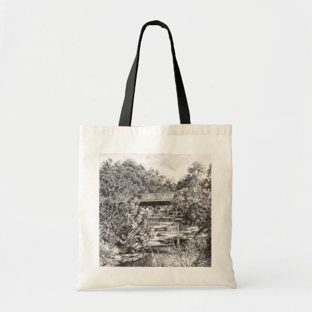 Tote Tasche - "Durch die geschäftige Stadt..." (Vorne)