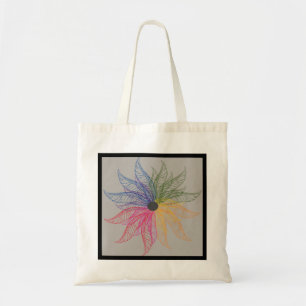 Tote Tasche - farbenfrohe Feather Blossom