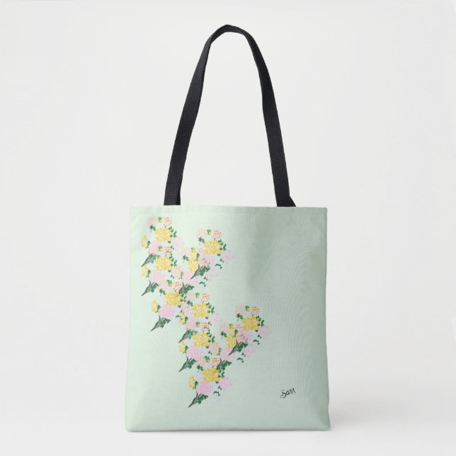Tote Tasche: Frühlingsblumen (Vorderseite)
