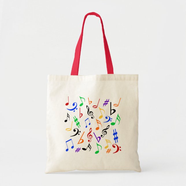 Tote Tasche für Musikanweisungen - Multi (Vorne)