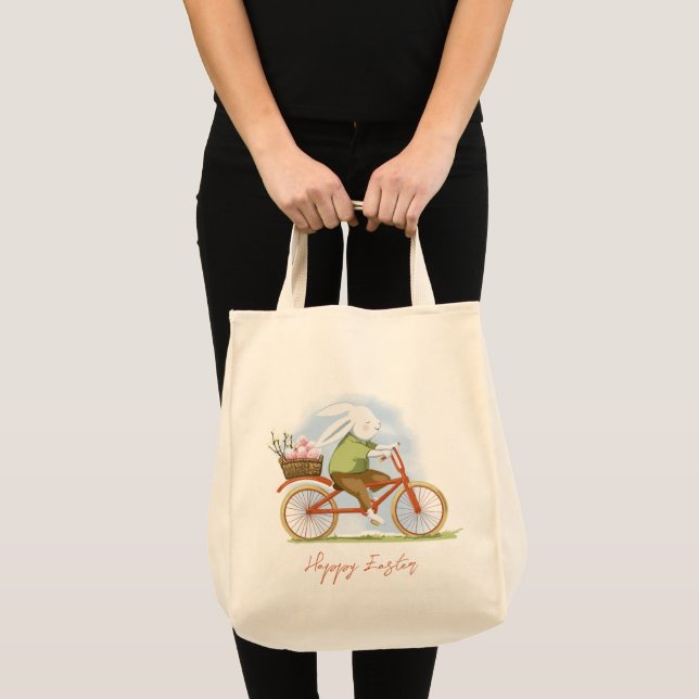 Tote Tasche "Happy Oaster" . (Vorderseite (Produkt))