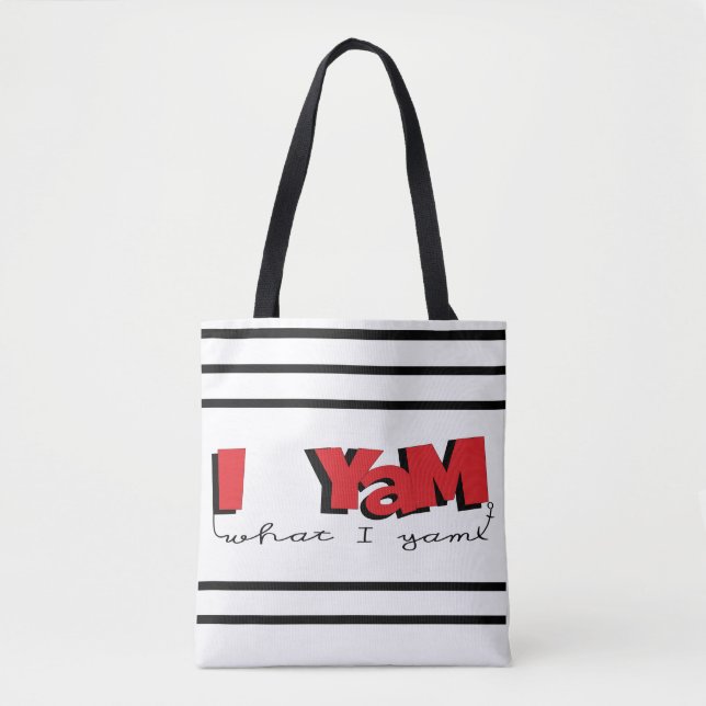Tote Tasche, "I Yam What I Yam" (Vorderseite)