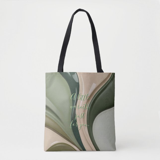 Tote-Tasche in abstrakter Grafik (Vorderseite)