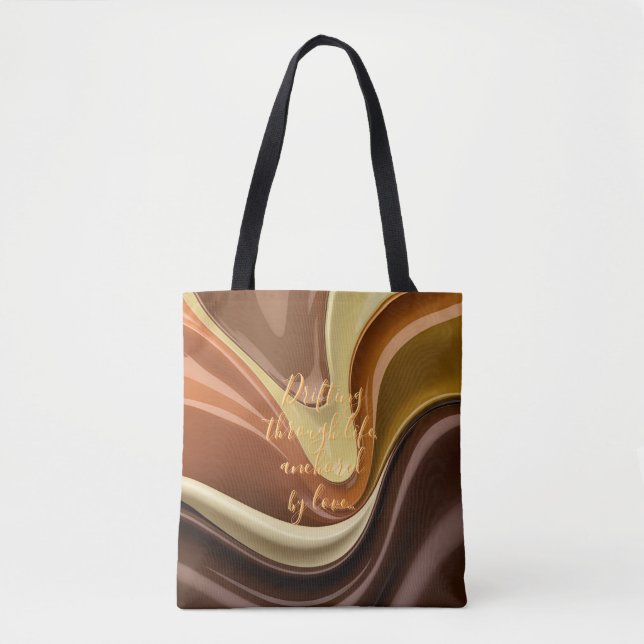 Tote-Tasche in abstrakter Grafik (Vorderseite)