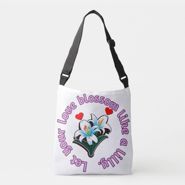 Tote Tasche Lilly und Slogan (Vorderseite)