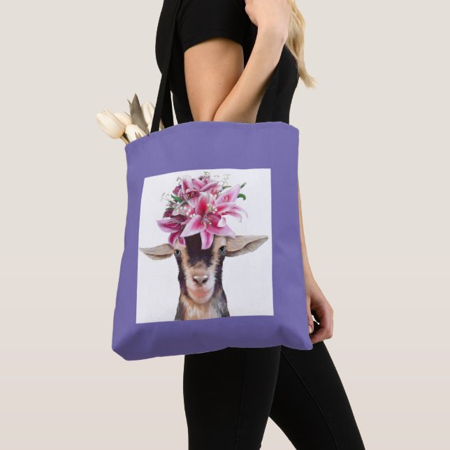 Tote Tasche - Lily and Posey die Ziegen (Von Nahem)