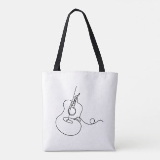 Tote Tasche: Line Art (Gitarre)