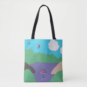 Tote Tasche mit Bergszene