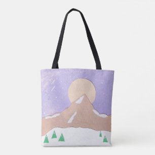 Tote Tasche mit Bergszene
