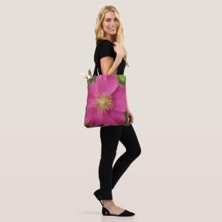 Tote Tasche mit Bild der hellrosa Rose