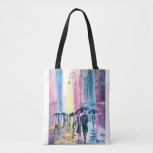 Tote Tasche mit einer Szene eines Ehepaares in Reg