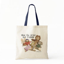 Tote Tasche mit Figuren aus Kinderkunstbuch!