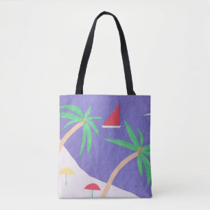 Tote Tasche mit Inselszene