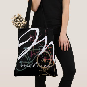 Tote Tasche mit Name & Bikes