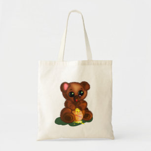 Tote Tasche mit Niedlichem Honigbär - Malerei