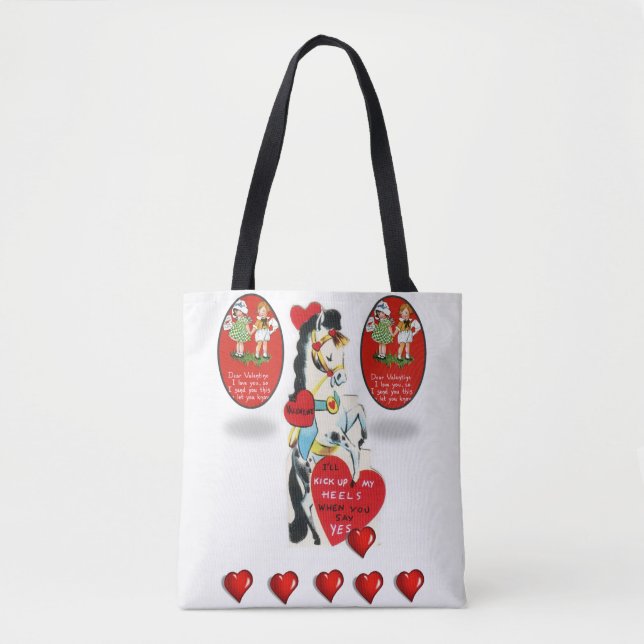 Tote Tasche Valentinstag Liebe Herzen (Vorderseite)