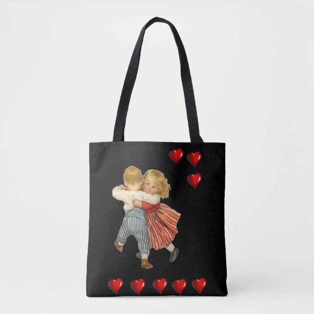 Tote Tasche Valentinstag Liebe Herzen (Vorderseite)