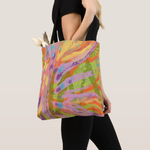 Tote Tasche/Yogasack. Abstrakter, farbiger Yogasac