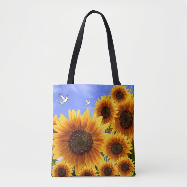 Tote-Tüten-Sonnenblumen (Vorderseite)