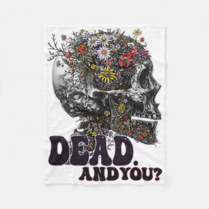 Tote und Ihr Skull Kopf Funny Halloween Outfit Cos Fleecedecke