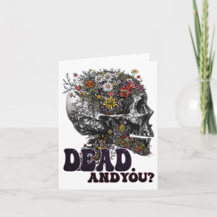 Tote und Ihr Skull Kopf Funny Halloween Outfit Cos Karte