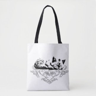 Tote with cat