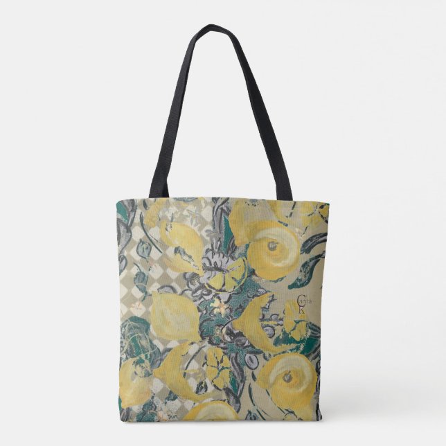 Totebag Shoppingväska Citron (Rückseite)